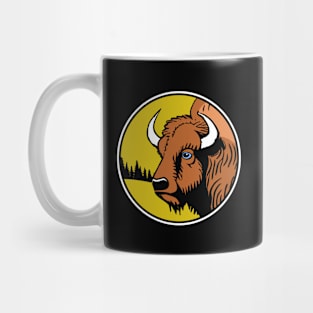 Good Ol Buffalo Patch with Color Background - If you used to be a Buffalo, a Good Old Buffalo too, you'll find the bestseller critter patch design perfect. Mug